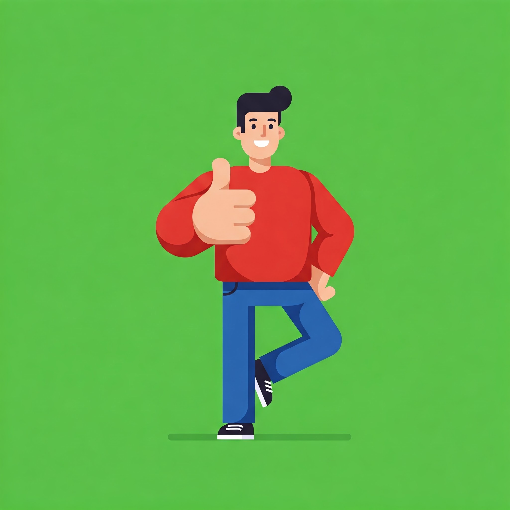photo of Cheerful Man Giving Thumbs Up